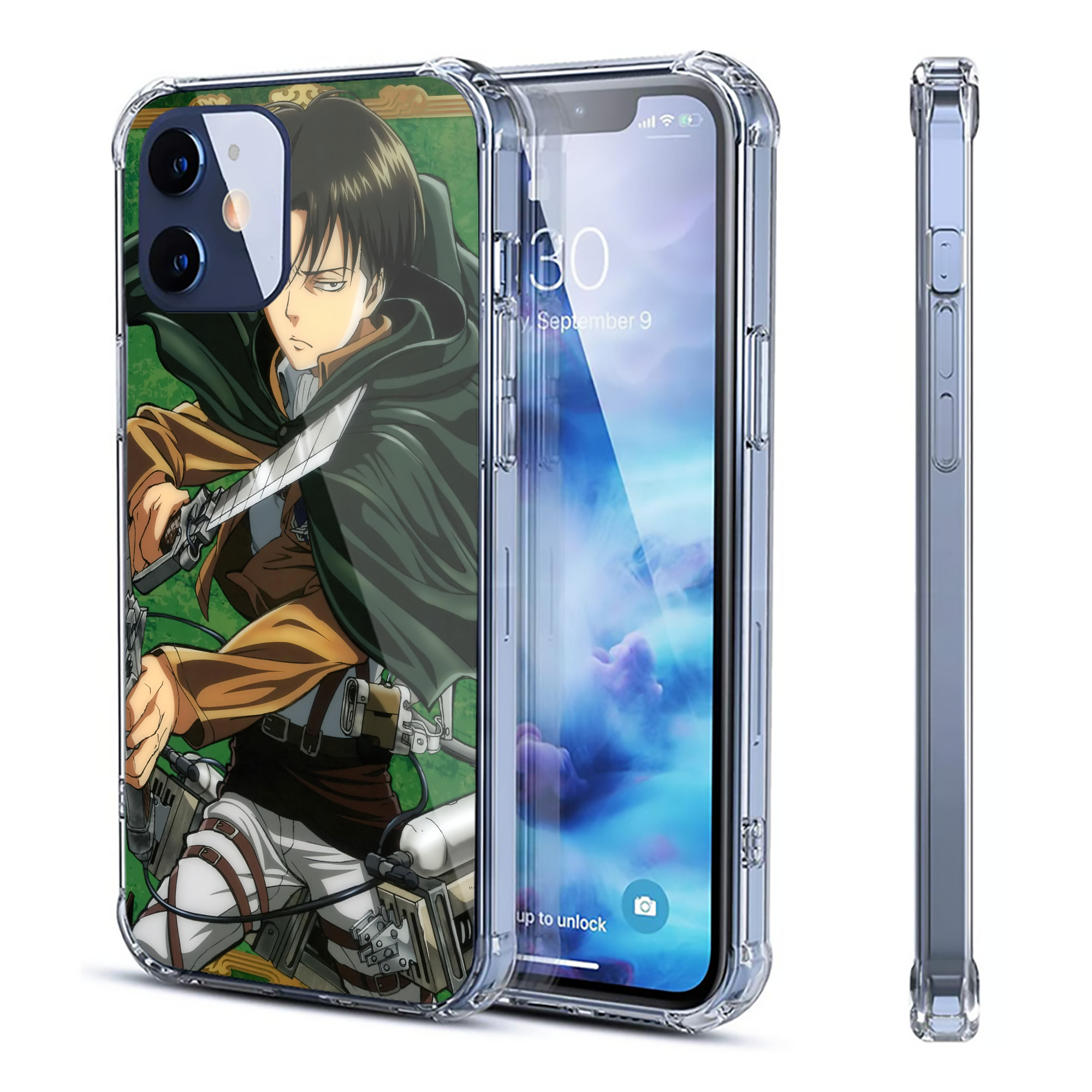 （画像用） 進撃の巨人 Attack on Titan 【iPhone 12シリーズ対応】透明スマホケース（クリアソフトケース）